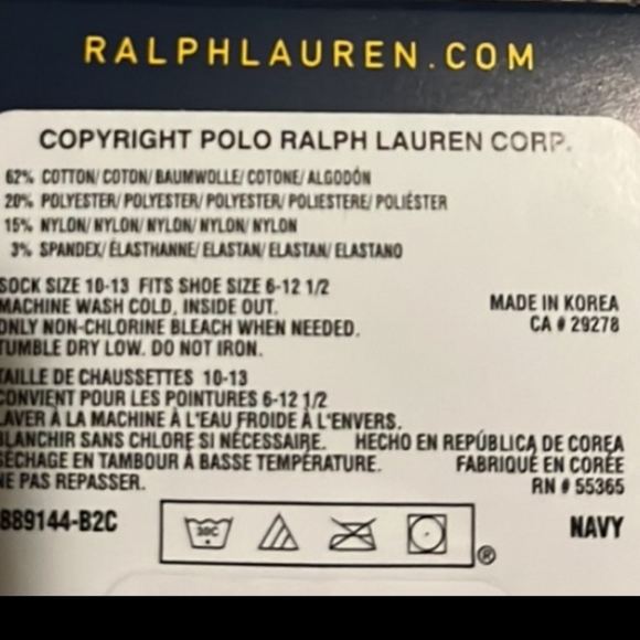 NWT Men's Ralph Lauren Polo Socks - Picture 7 of 7